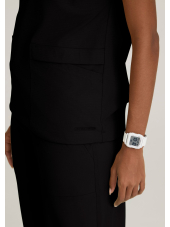 Blusa médica para mujer con cuello redondo - Skechers "RIP STOP" (SKT284)