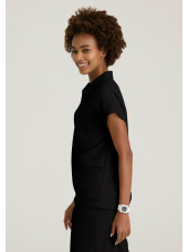 Blusa médica para mujer con cuello redondo - Skechers "RIP STOP" (SKT284)