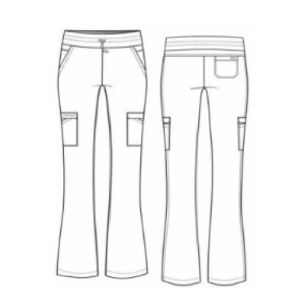 Pantalon médical femme 5 poches, avec ceinture en maille - Skechers "RIP STOP" (SKP712)