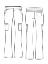 Pantalon médical femme 5 poches, avec ceinture en maille - Skechers "RIP STOP" (SKP712)