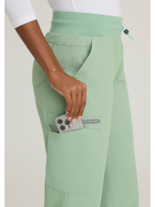 Pantalón médico de mujer con 5 bolsillos y cintura de malla - Skechers "RIP STOP" (SKP712)