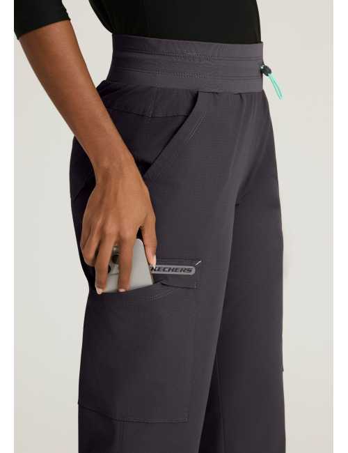 Pantalón médico de mujer con 5 bolsillos y cintura de malla - Skechers "RIP STOP" (SKP712)