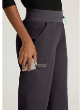 Pantalón médico de mujer con 5 bolsillos y cintura de malla - Skechers "RIP STOP" (SKP712)