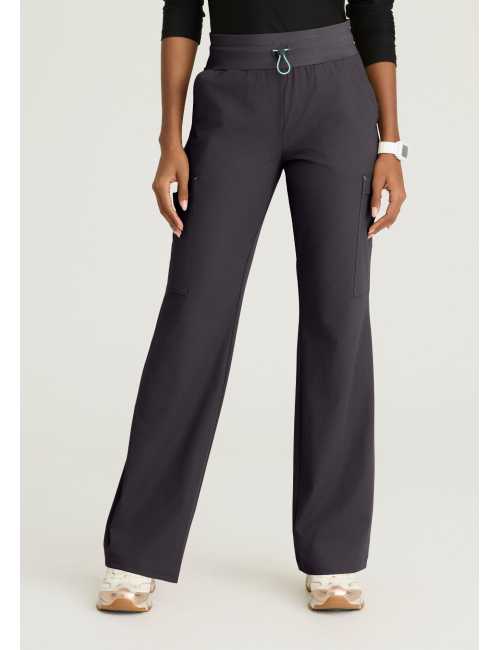 Pantalón médico de mujer con 5 bolsillos y cintura de malla - Skechers "RIP STOP" (SKP712)