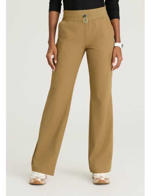 Pantalón médico de mujer con 5 bolsillos y cintura de malla - Skechers "RIP STOP" (SKP712)