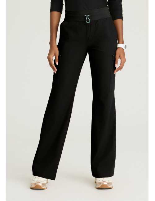 Pantalón médico de mujer con 5 bolsillos y cintura de malla - Skechers "RIP STOP" (SKP712)