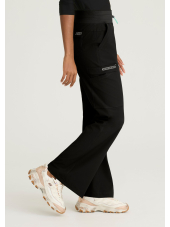 Pantalón médico de mujer con 5 bolsillos y cintura de malla - Skechers "RIP STOP" (SKP712)
