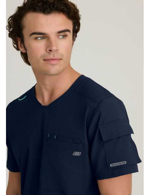 Camisa médica para hombre, 3 bolsillos - Skechers "RIP STOP" (SKT277)