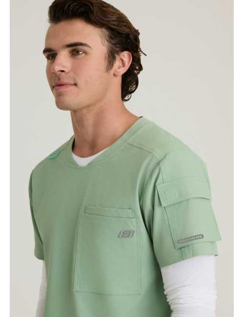Men's medical scrub top, 3 pockets - Skechers "RIP STOP" (SKT277)