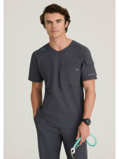 Men's medical scrub top, 3 pockets - Skechers "RIP STOP" (SKT277)