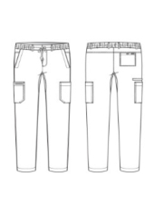 Pantalón médico de mujer con 5 bolsillos y cintura de malla - Skechers "RIP STOP" (SKP712)