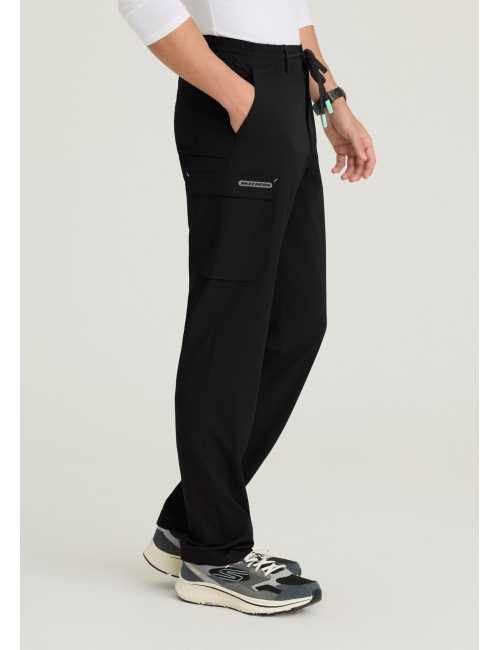 Pantalón médico de mujer con 5 bolsillos y cintura de malla - Skechers "RIP STOP" (SKP712)