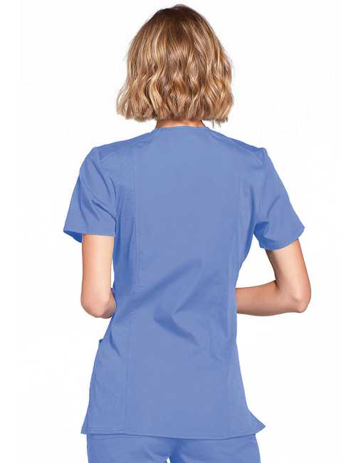 Bata médica para mujeres, 2 bolsillos, originales de ropa de trabajo Cherokee (4801)