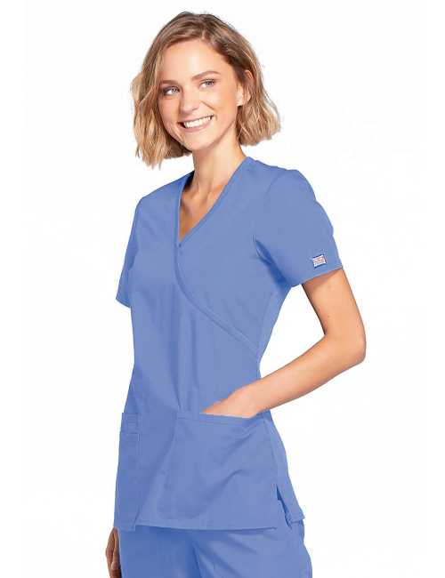 Bata médica para mujeres, 2 bolsillos, originales de ropa de trabajo Cherokee (4801)