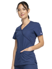 Blouse médicale femme cache coeur - Cherokee Workwear Originals (WWE650)
