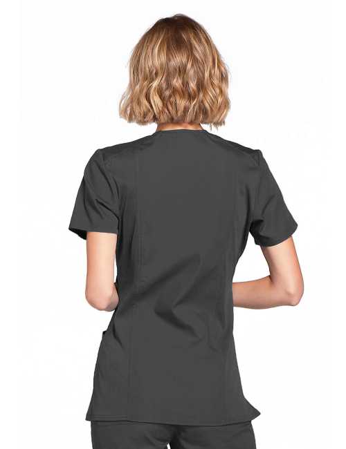 Bata médica para mujeres, 2 bolsillos, originales de ropa de trabajo Cherokee (4801)