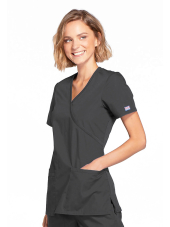 Bata médica para mujeres, 2 bolsillos, originales de ropa de trabajo Cherokee (4801)