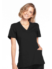 Bata médica para mujeres, 2 bolsillos, originales de ropa de trabajo Cherokee (4801)