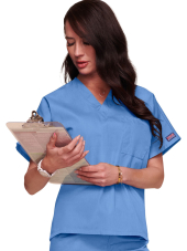 Bata médica para mujeres, 1 bolsillo, originales de ropa de trabajo Cherokee (4777)