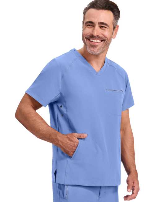 Men’s V-Neck Medical Scrub Top "STEVEN" - Healing Hands (HHE2382)