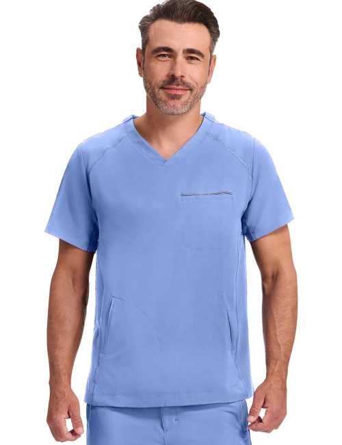 Men’s V-Neck Medical Scrub Top "STEVEN" - Healing Hands (HHE2382)