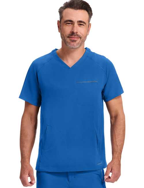 Men’s V-Neck Medical Scrub Top "STEVEN" - Healing Hands (HHE2382)