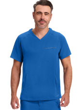 Men’s V-Neck Medical Scrub Top "STEVEN" - Healing Hands (HHE2382)
