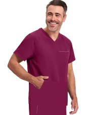 Men’s V-Neck Medical Scrub Top "STEVEN" - Healing Hands (HHE2382)