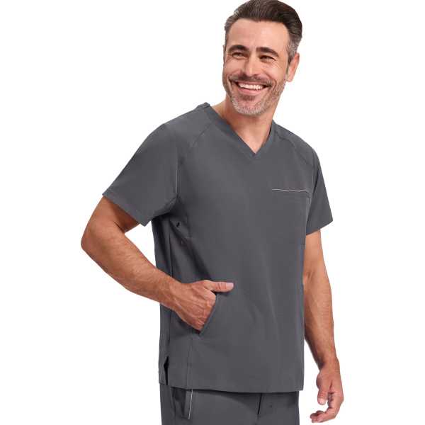 Blusa médica de hombre con cuello en V "STEVEN" - Healing Hands (HHE2382)