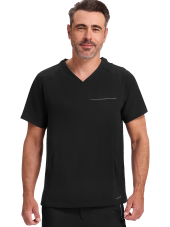 Blusa médica de hombre con cuello en V "STEVEN" - Healing Hands (HHE2382)