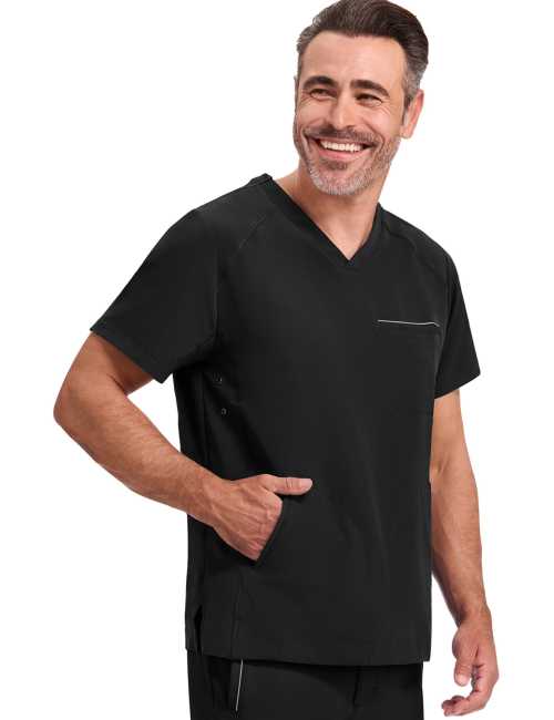 Men’s V-Neck Medical Scrub Top "STEVEN" - Healing Hands (HHE2382)