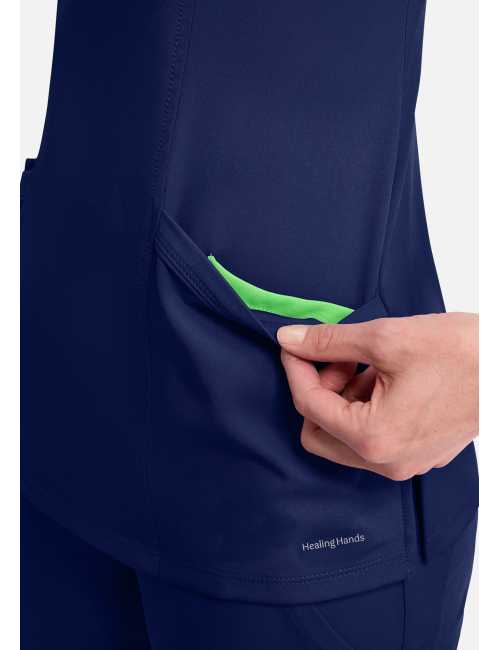 Blouse médicale femme col V "MADISON" - Healing Hands (HHE2525)