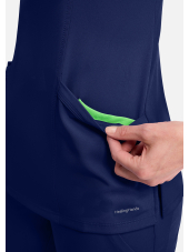 Blusa médica de mujer con cuello en V "SKYLER" - Healing Hands (HHE2285)