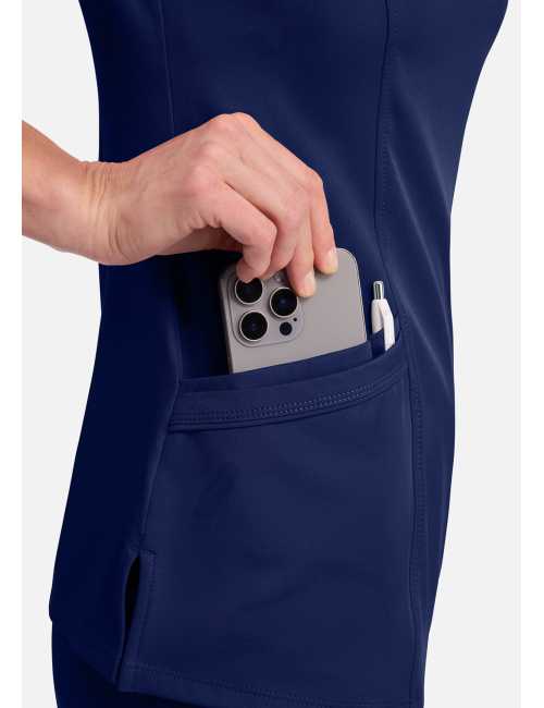 Women’s V-Neck Medical Scrub Top "SKYLER" - Healing Hands (HHE2285)