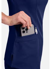 Blusa médica de mujer con cuello en V "SKYLER" - Healing Hands (HHE2285)