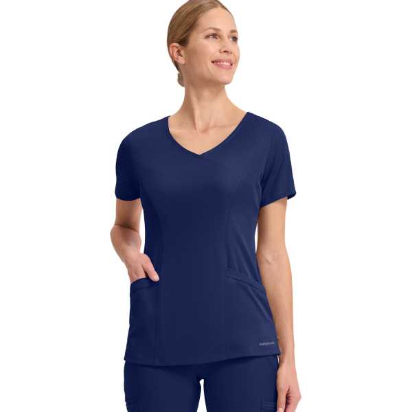 Women’s V-Neck Medical Scrub Top "SKYLER" - Healing Hands (HHE2285)