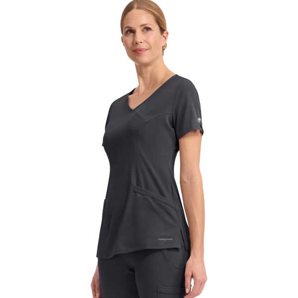 Blusa médica de mujer con cuello en V "SKYLER" - Healing Hands (HHE2285)