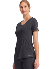 Women’s V-Neck Medical Scrub Top "SKYLER" - Healing Hands (HHE2285)