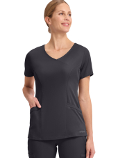 Women’s V-Neck Medical Scrub Top "SKYLER" - Healing Hands (HHE2285)