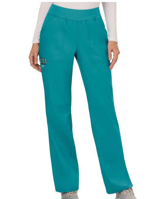 Women Elastic Medical Pants, Cherokee, "Revolution" Collection (WWE110)