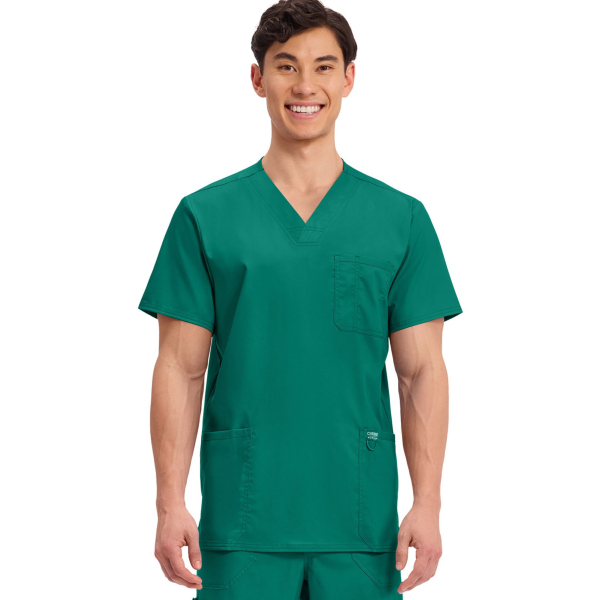 Blouse médicale homme 3 poches, col V - Cherokee Revolution (WWE670)