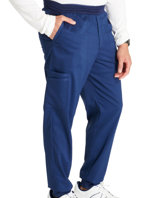 Pantalon médical jogger, homme, taille mi-haute (WWE251)
