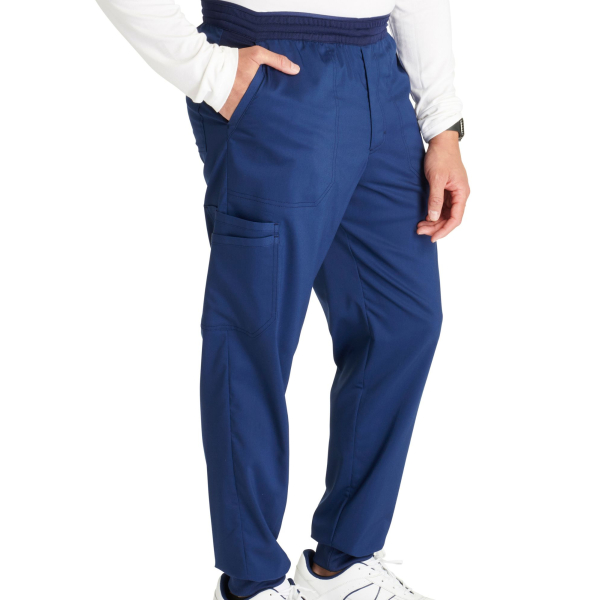 Pantalon médical jogger, homme, taille mi-haute (WWE251)