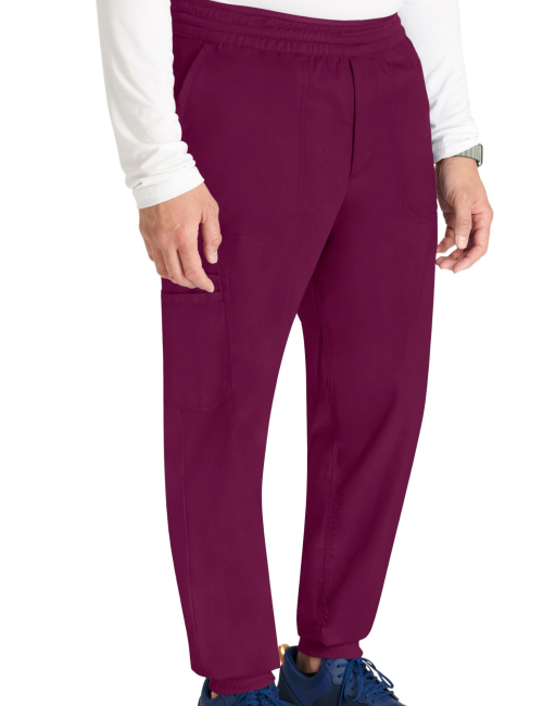Pantalon médical jogger, homme, taille mi-haute (WWE251)