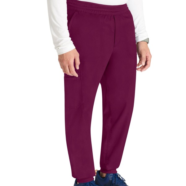 Pantalon médical jogger, homme, taille mi-haute (WWE251)