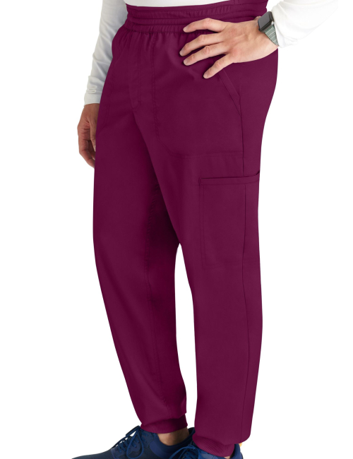 Pantalon médical jogger, homme, taille mi-haute (WWE251)