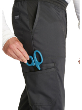 Pantalon médical jogger, homme, taille mi-haute (WWE251)