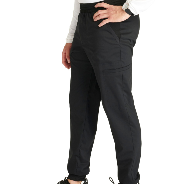 Pantalon médical jogger, homme, taille mi-haute (WWE251)