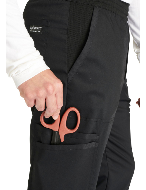 Pantalon médical jogger, homme, taille mi-haute (WWE251)