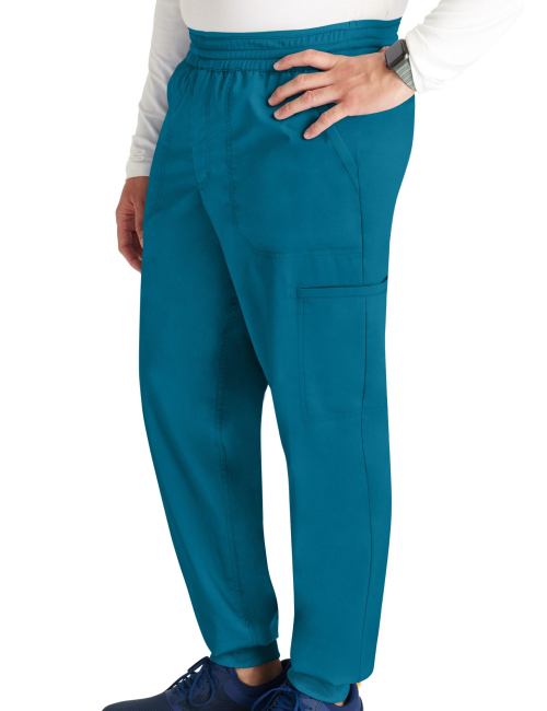 Pantalon médical jogger, homme, taille mi-haute (WWE251)